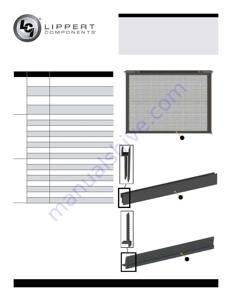 Lippert Components Screen Defender Скачать руководство пользователя страница 3