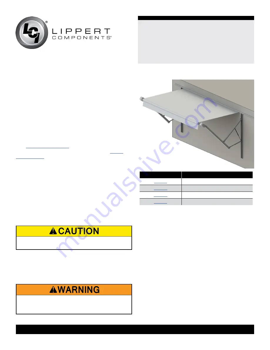 Lippert Components Solera 759404 Manual Download Page 2