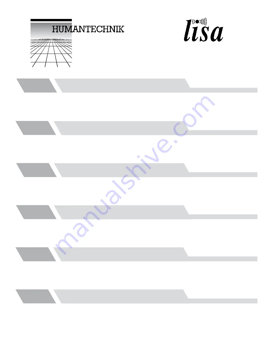 Lisa DS-2/RF Operation Instructions Manual Download Page 1