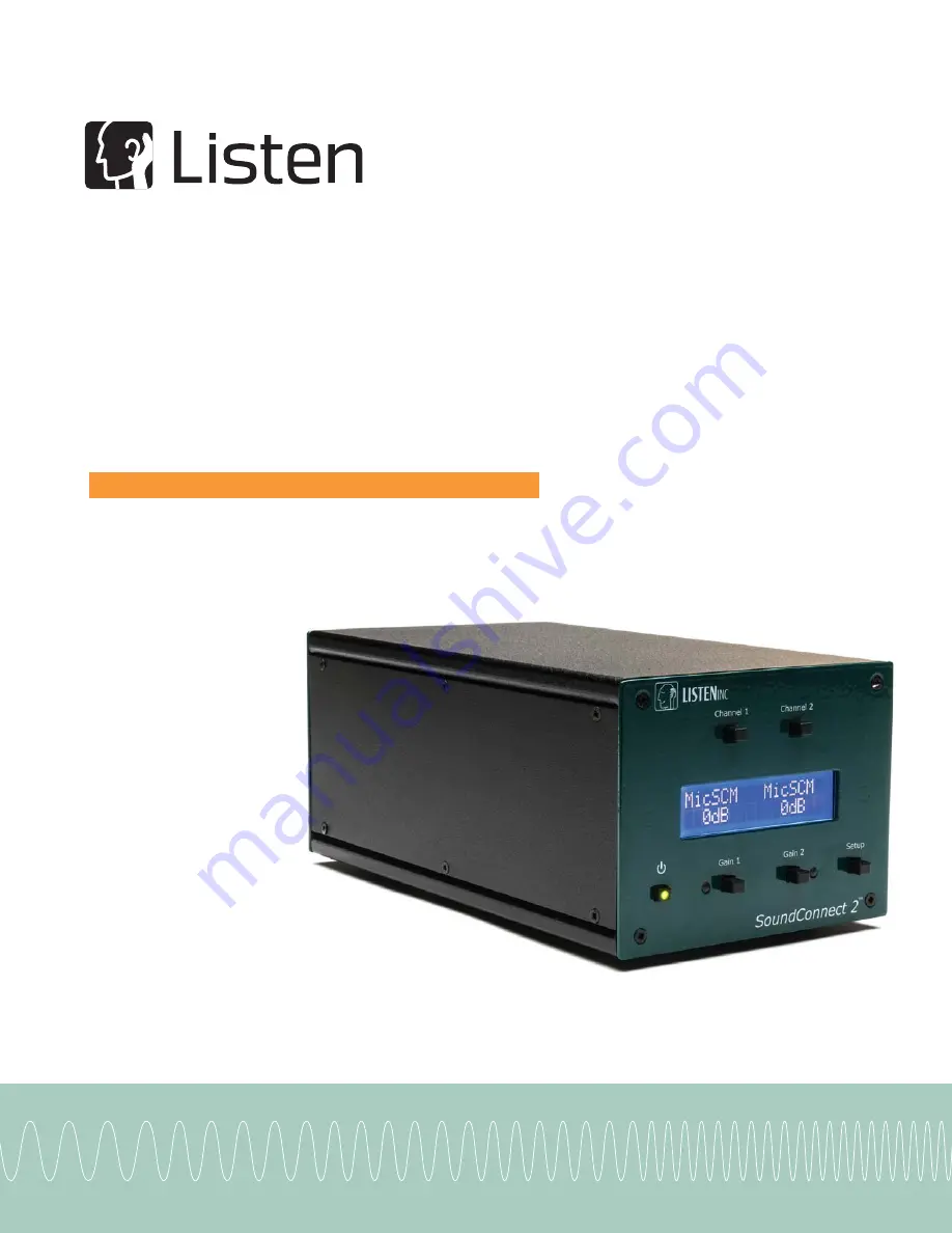 Listen SoundConnect 2 User Manual Download Page 1