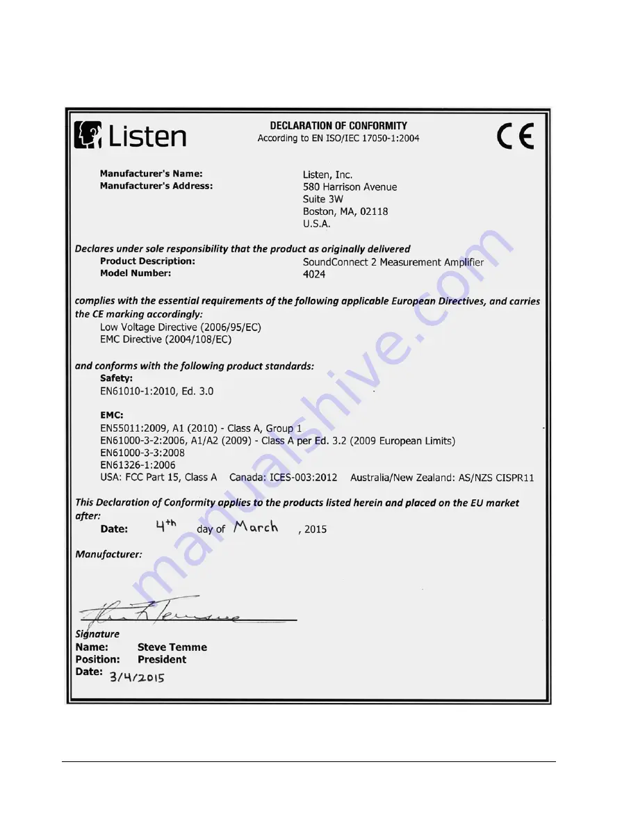 Listen SoundConnect 2 User Manual Download Page 26