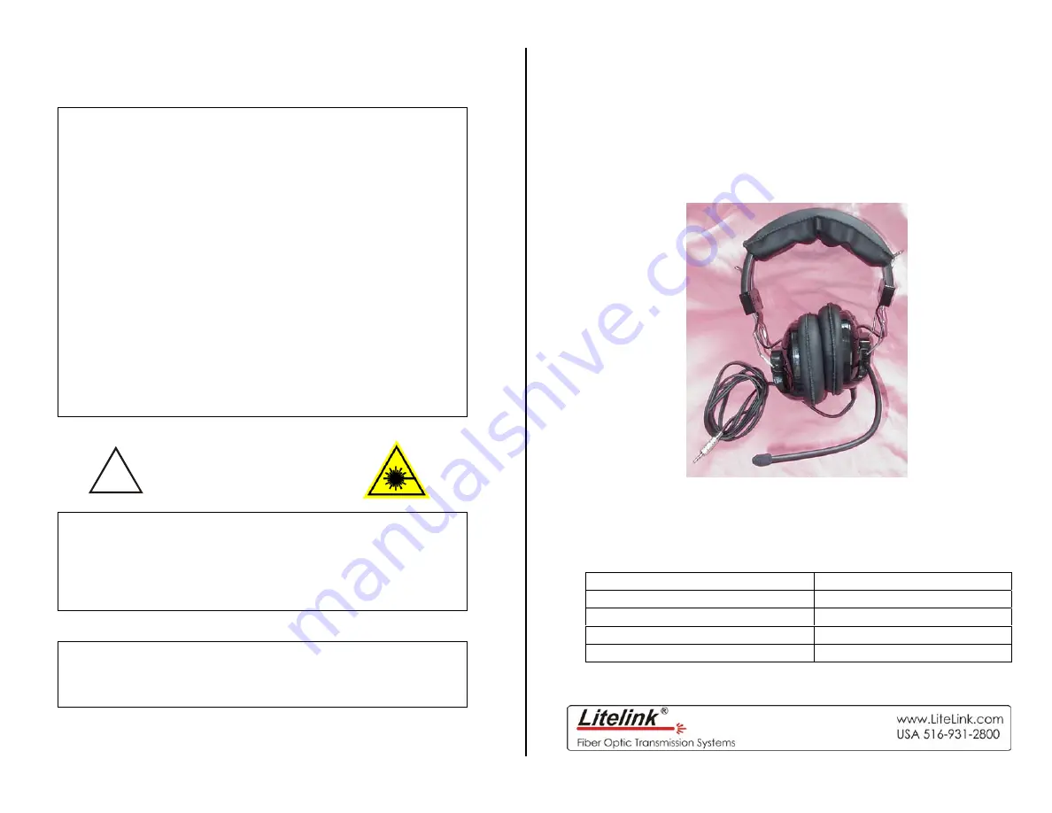 Litelink ACC-1003 Operating Instructions Download Page 1