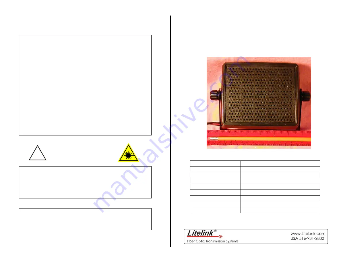 Litelink ACC-1004 Operating Instructions Download Page 1