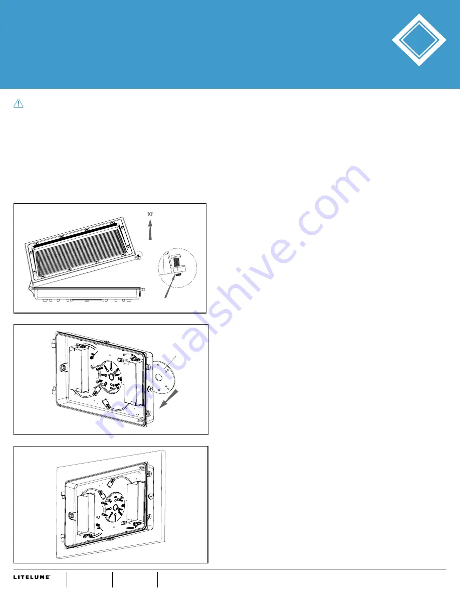 Litelume Wallpack Large Installation Instructions Download Page 1