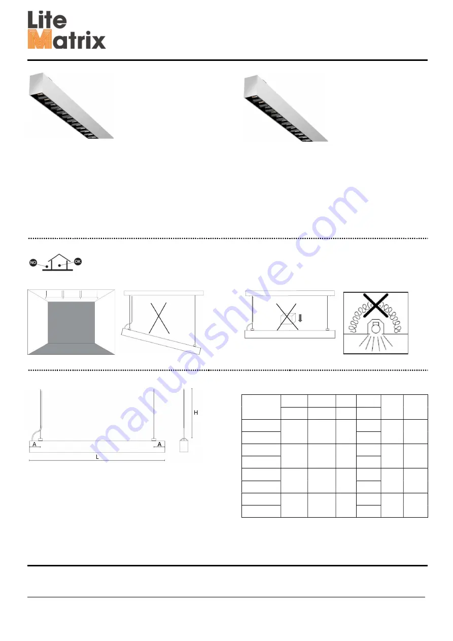 LITEMATRIX Line L65AG Series Скачать руководство пользователя страница 1