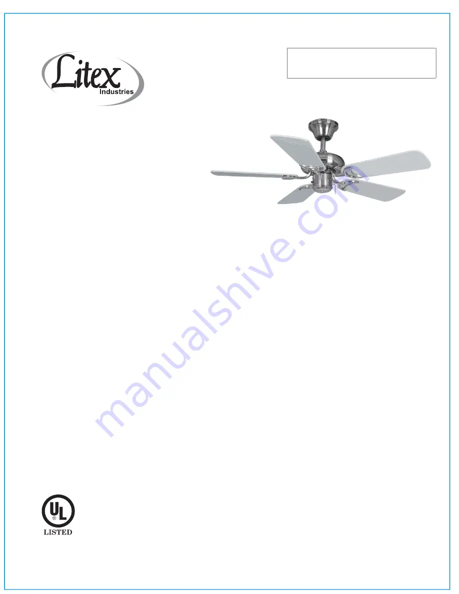 Litex DCF52BNK5 Installation Manual Download Page 1