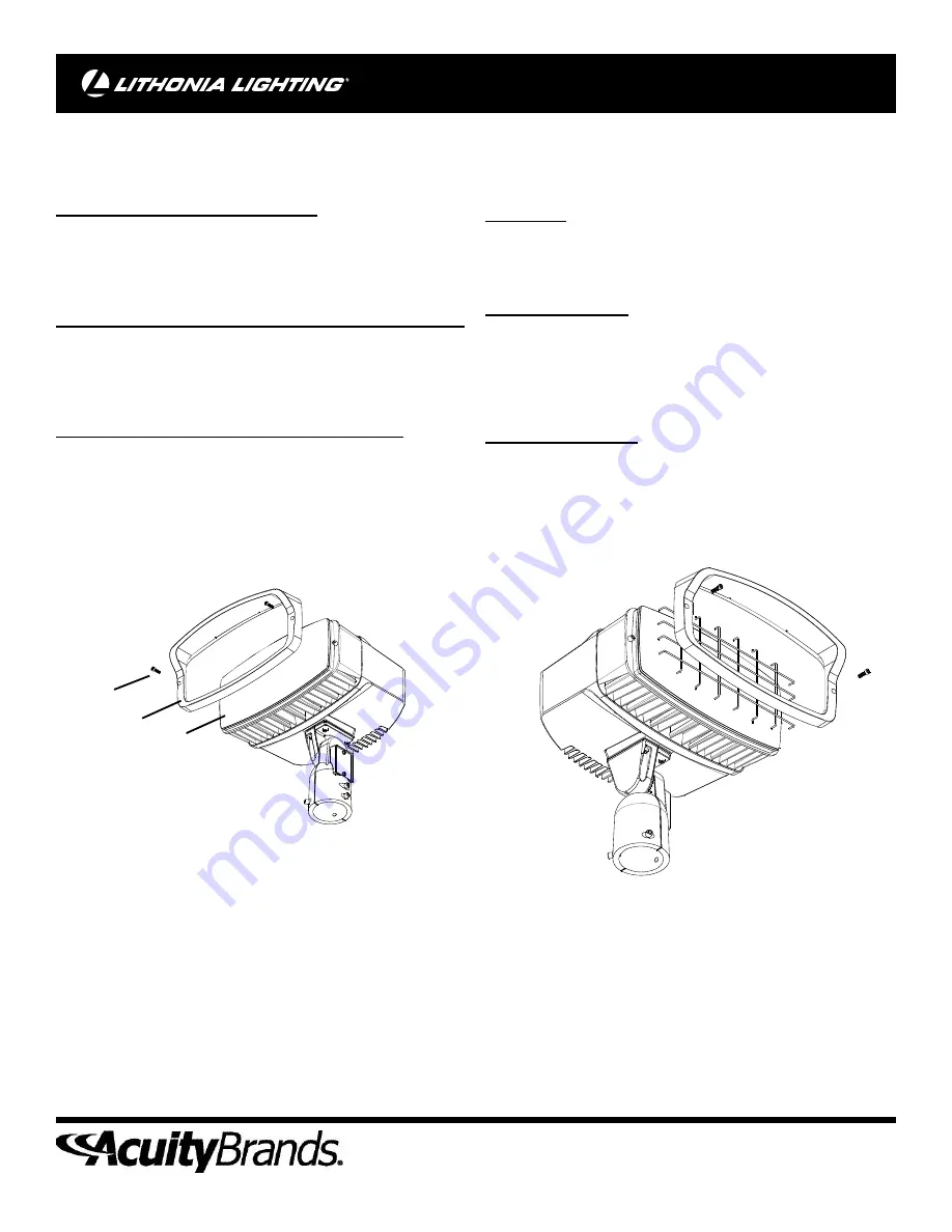 Lithonia Lighting OFL2WG Installation Instructions Download Page 2