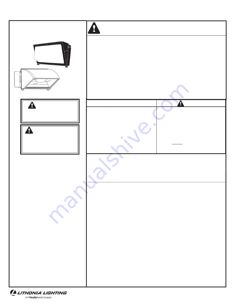 Lithonia Lighting TWR2 Скачать руководство пользователя страница 1