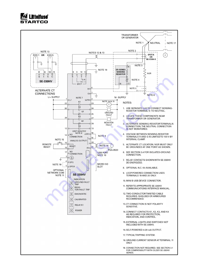 Littelfuse Startco SE-330HV Manual Download Page 11