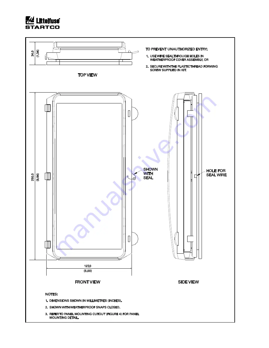 Littelfuse Startco SE-330HV Manual Download Page 14