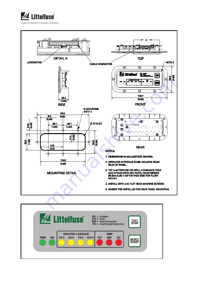 Littelfuse Industrial Shock Block SB6100 Скачать руководство пользователя страница 10