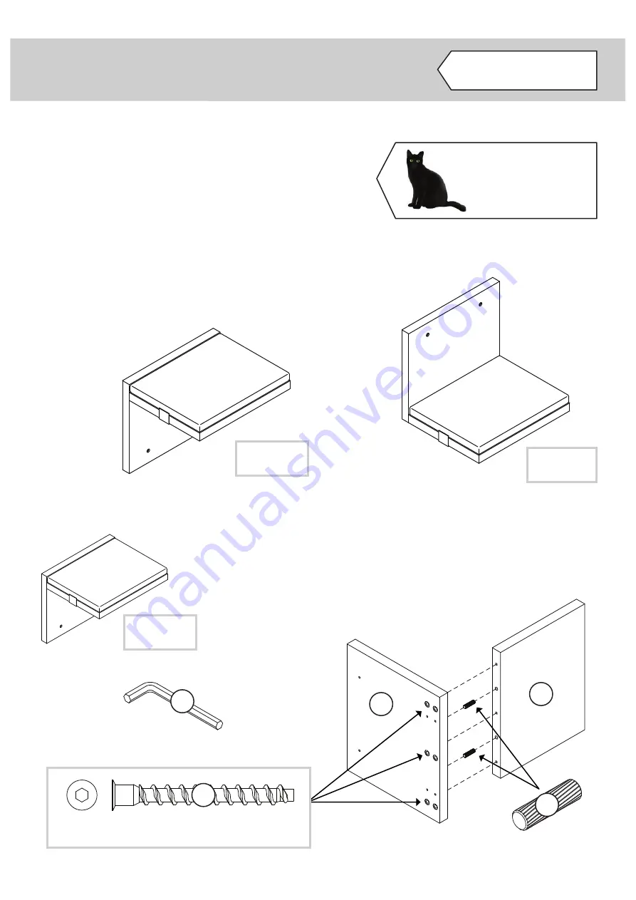 Litter box Sauder Cat Shelf Manual Download Page 4