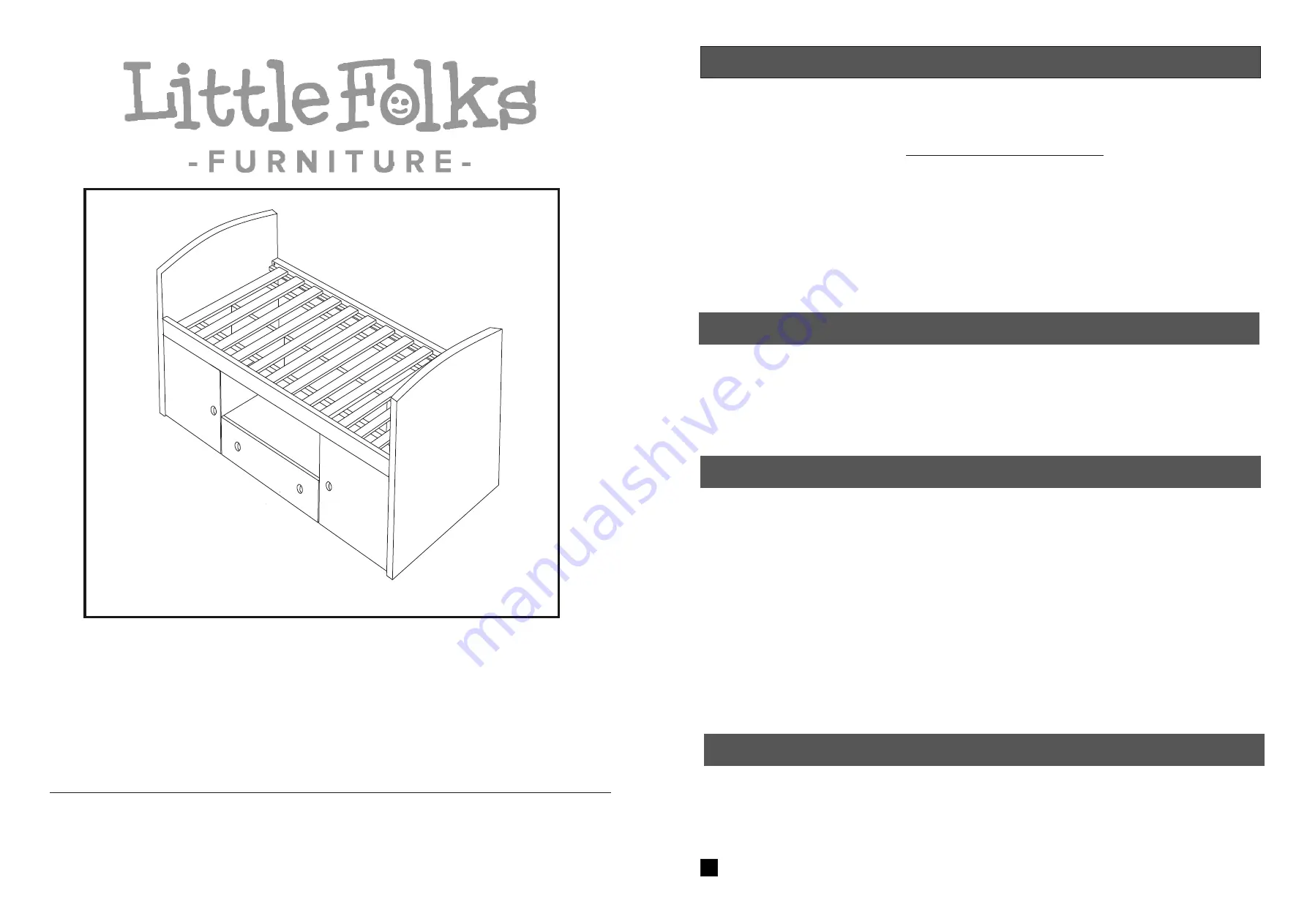 Little Folks Furniture CBD001 Скачать руководство пользователя страница 1