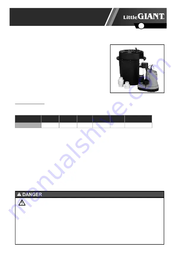 Little Giant WRS-9 Owner'S Manual Download Page 1