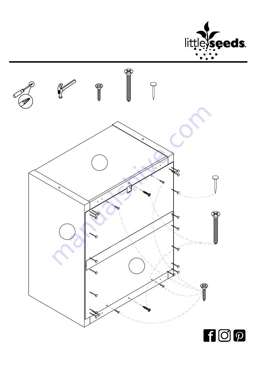 Little Seeds Sierra Ridge 2 Door Stacker 6821096COM Assembly Manual Download Page 17