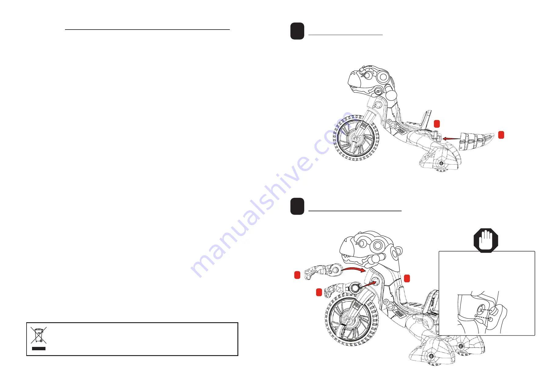 Little Tikes Chompin' Dino Assembly Instructions Manual Download Page 4