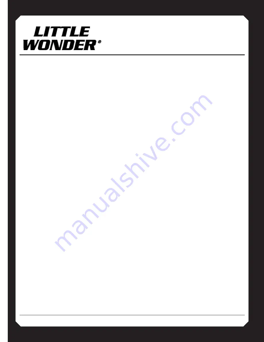 Little Wonder Optimax 9270-12-59 Owner'S Manual And Safety Instructions Download Page 14