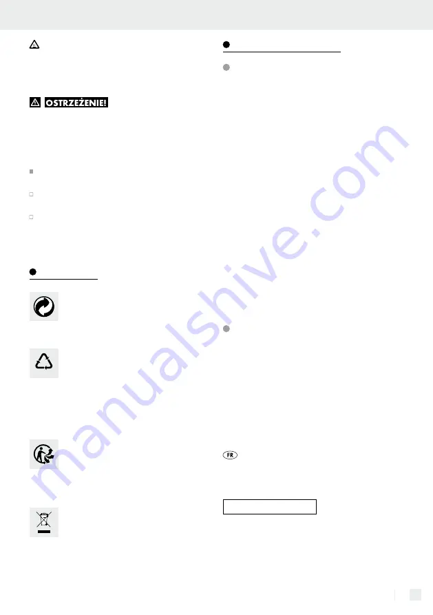 LIVARNO home 14160605L Assembly, Operating And Safety Instructions Download Page 43