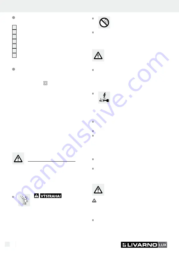 LIVARNO LUX 103128 Скачать руководство пользователя страница 16