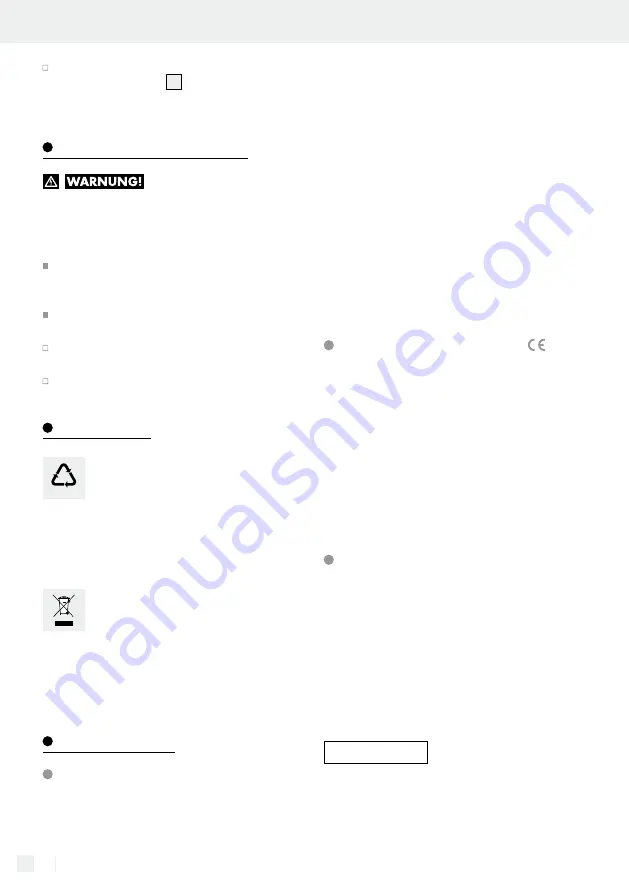 LIVARNO LUX 305977 Assembly, Operating And Safety Instructions Download Page 16