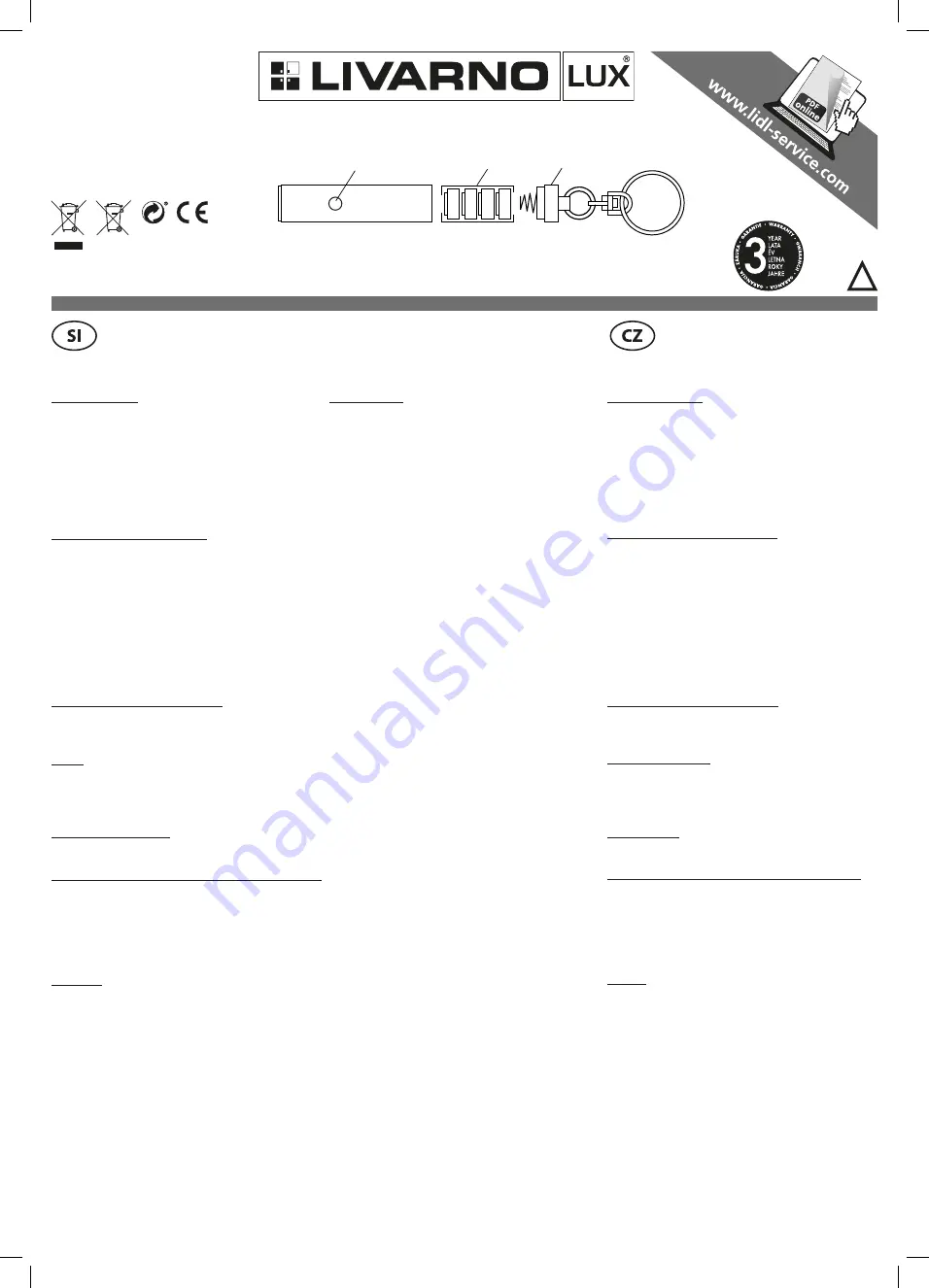 LIVARNO LUX G1 mini Operating Instructions Download Page 2