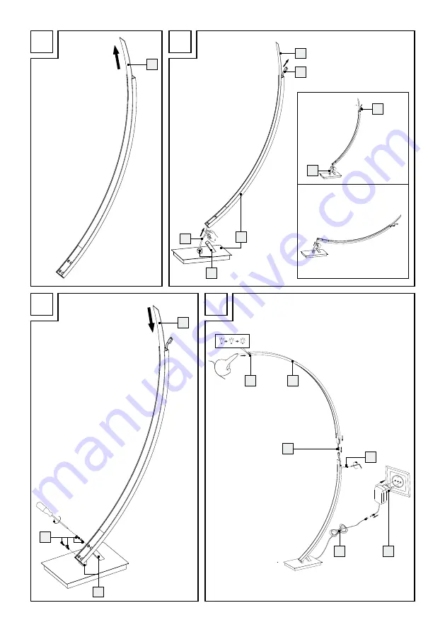 LIVARNO LUX LED FLOOR LAMP Assembly, Operating And Safety Instructions Download Page 3