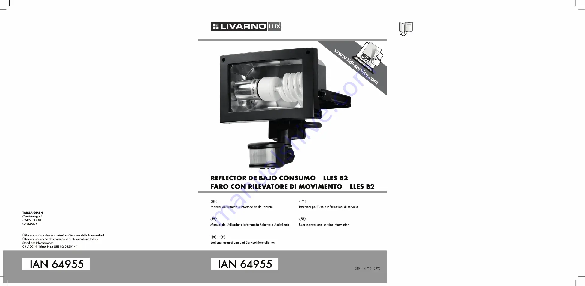 LIVARNO LUX LLES B2 User Manual And Service Information Download Page 1