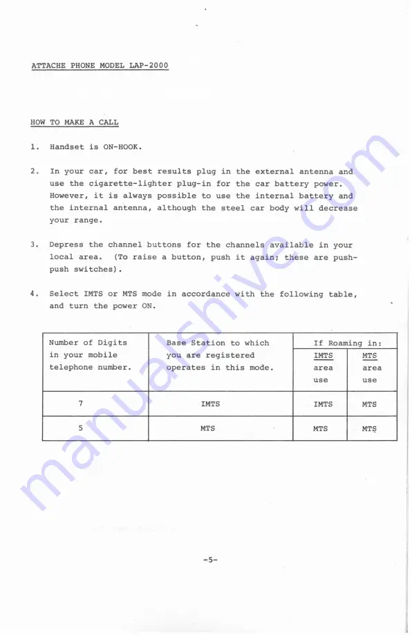 LIVEMORE LAP-2000 Operating Instructions Manual Download Page 9