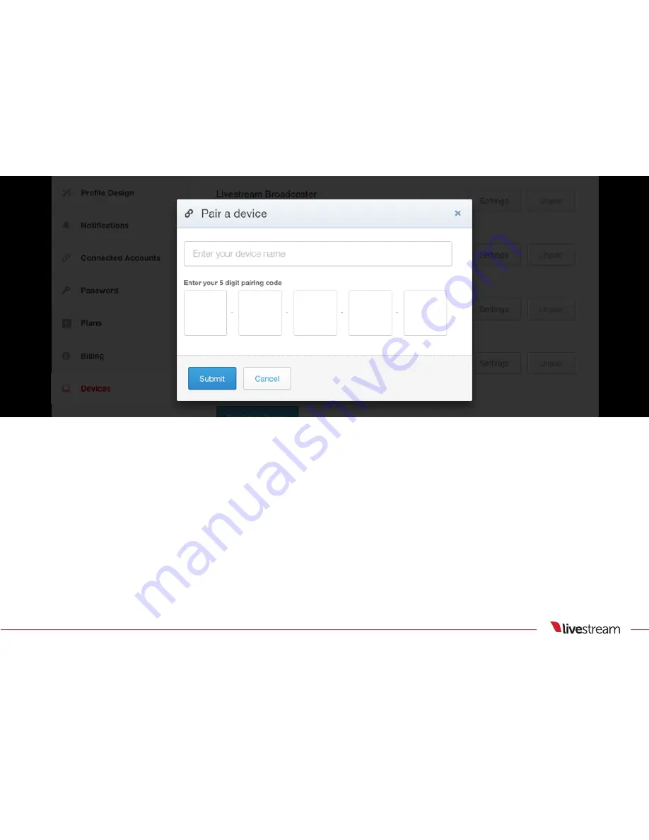 Livestream Broadcaster Pro User Manual Download Page 86