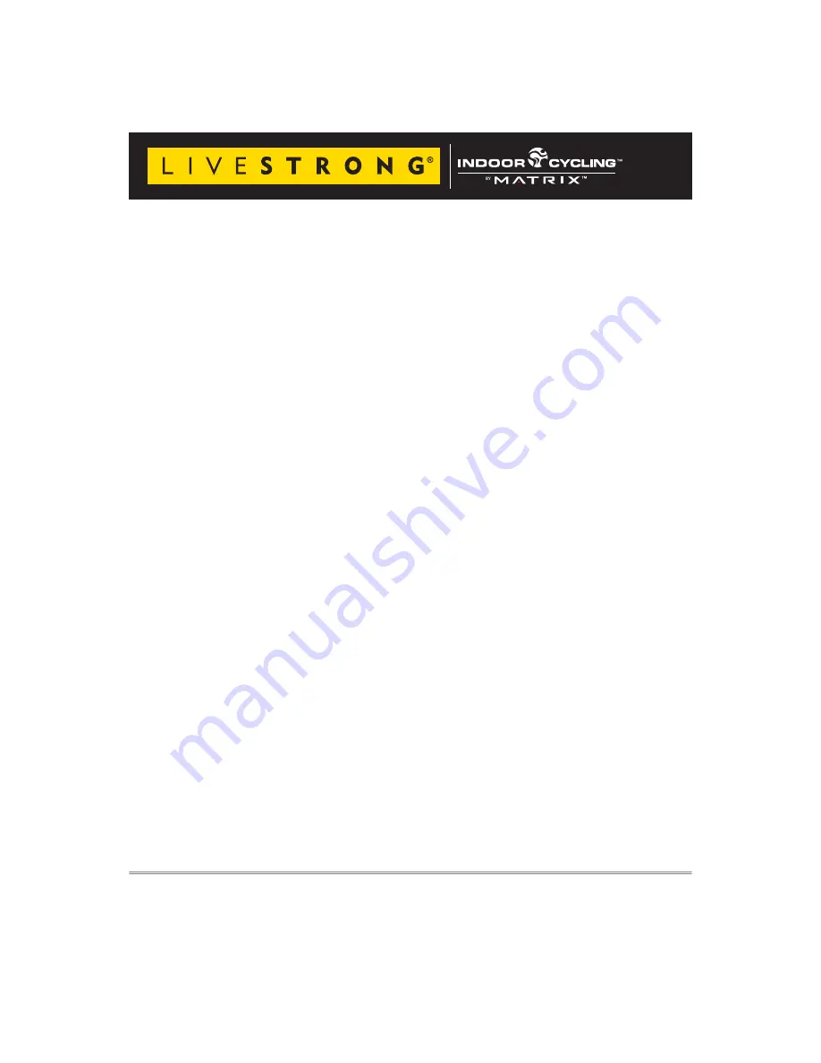 Livestrong 2010 SB LS User Manual Download Page 2