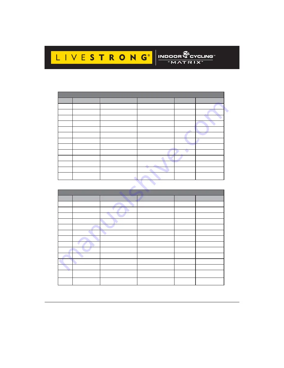 Livestrong 2010 SB LS User Manual Download Page 68