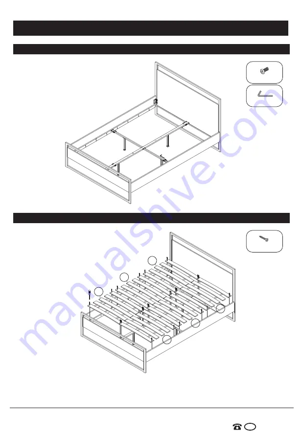 Living & Co Austin Queen Bed Instruction Manual Download Page 7