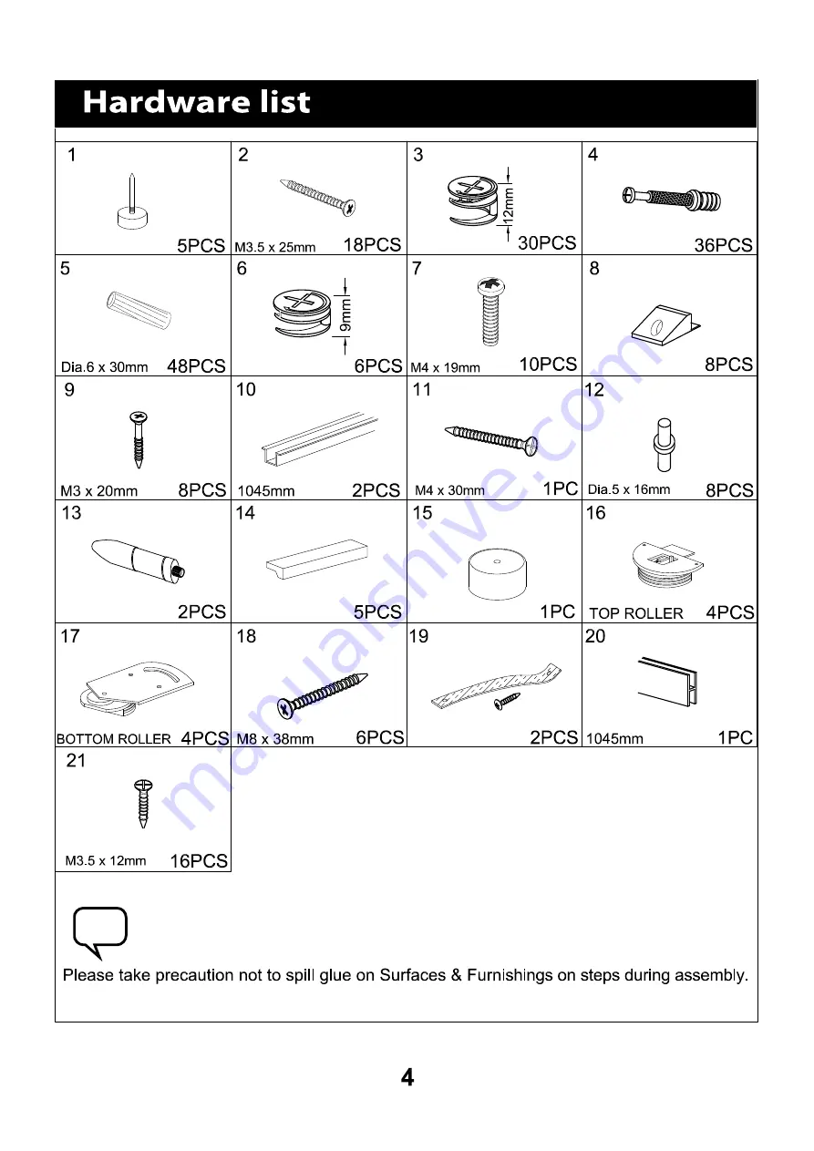 Living & Co Indiana Buffet Instruction Manual Download Page 4