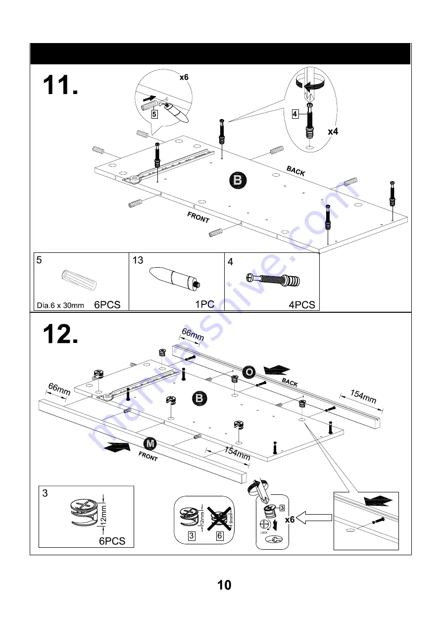 Living & Co Indiana Buffet Instruction Manual Download Page 10