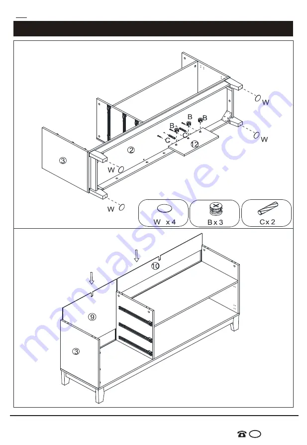 Living & Co Newport Entertainment Unit Скачать руководство пользователя страница 10