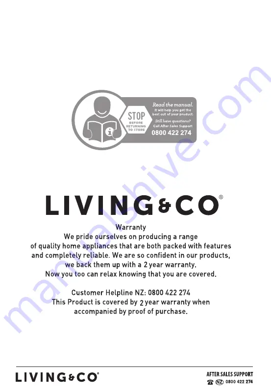 Living & Co ZCH01 Скачать руководство пользователя страница 8