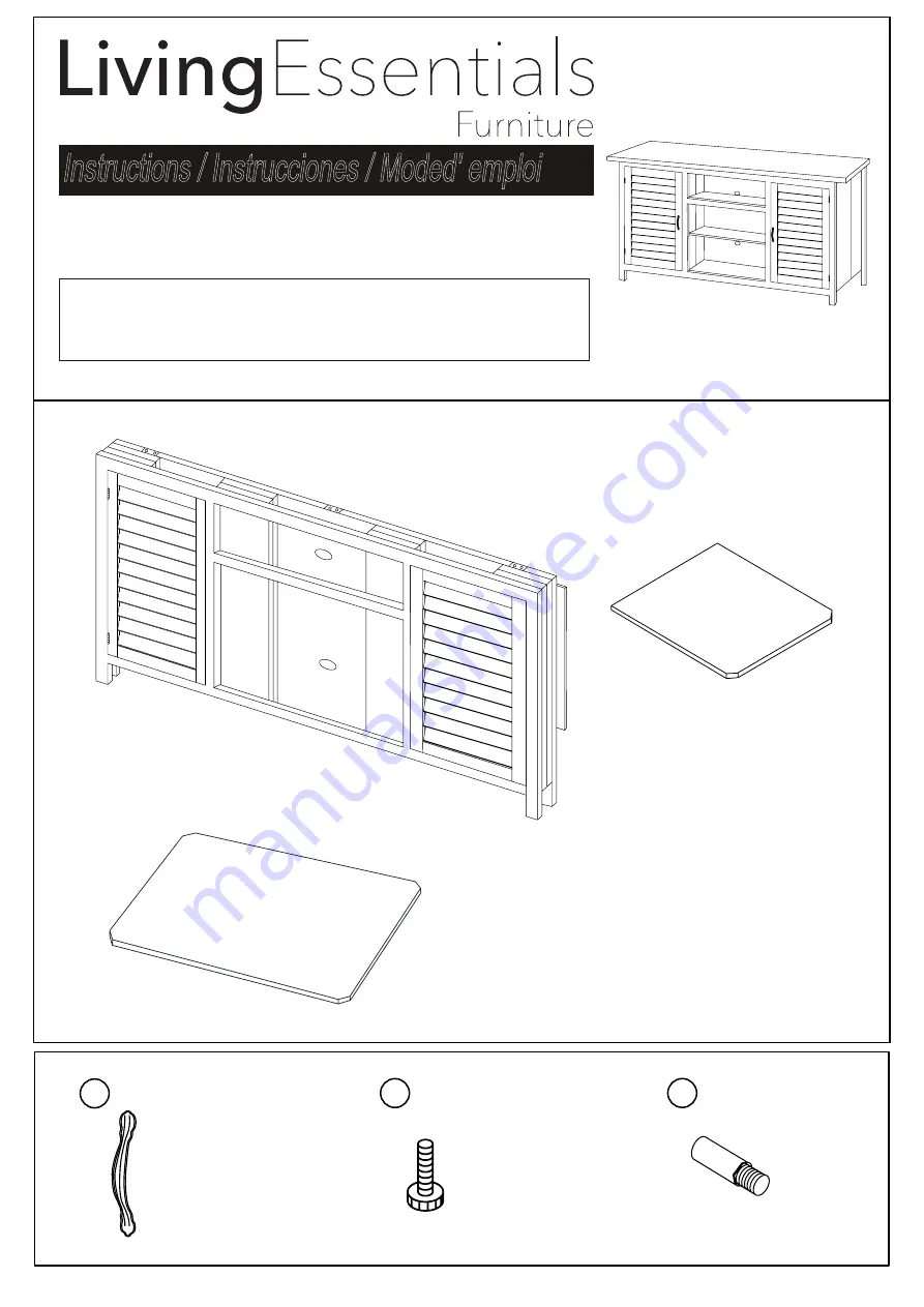 Living Essentials CFWGM0473 Assembly Instructions Manual Download Page 3