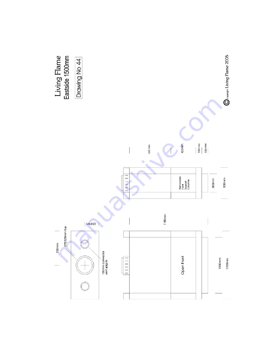 Living Flame Eastside Euro Installation Manuallines Download Page 37