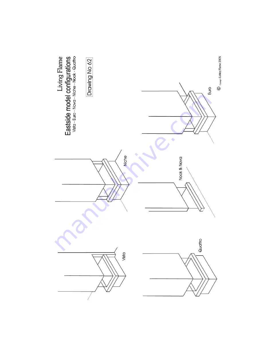 Living Flame Eastside Euro Installation Manuallines Download Page 54