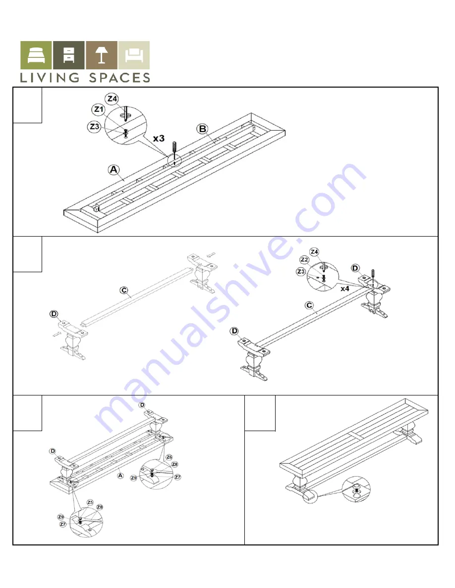 Living Spaces 53004612 Скачать руководство пользователя страница 2