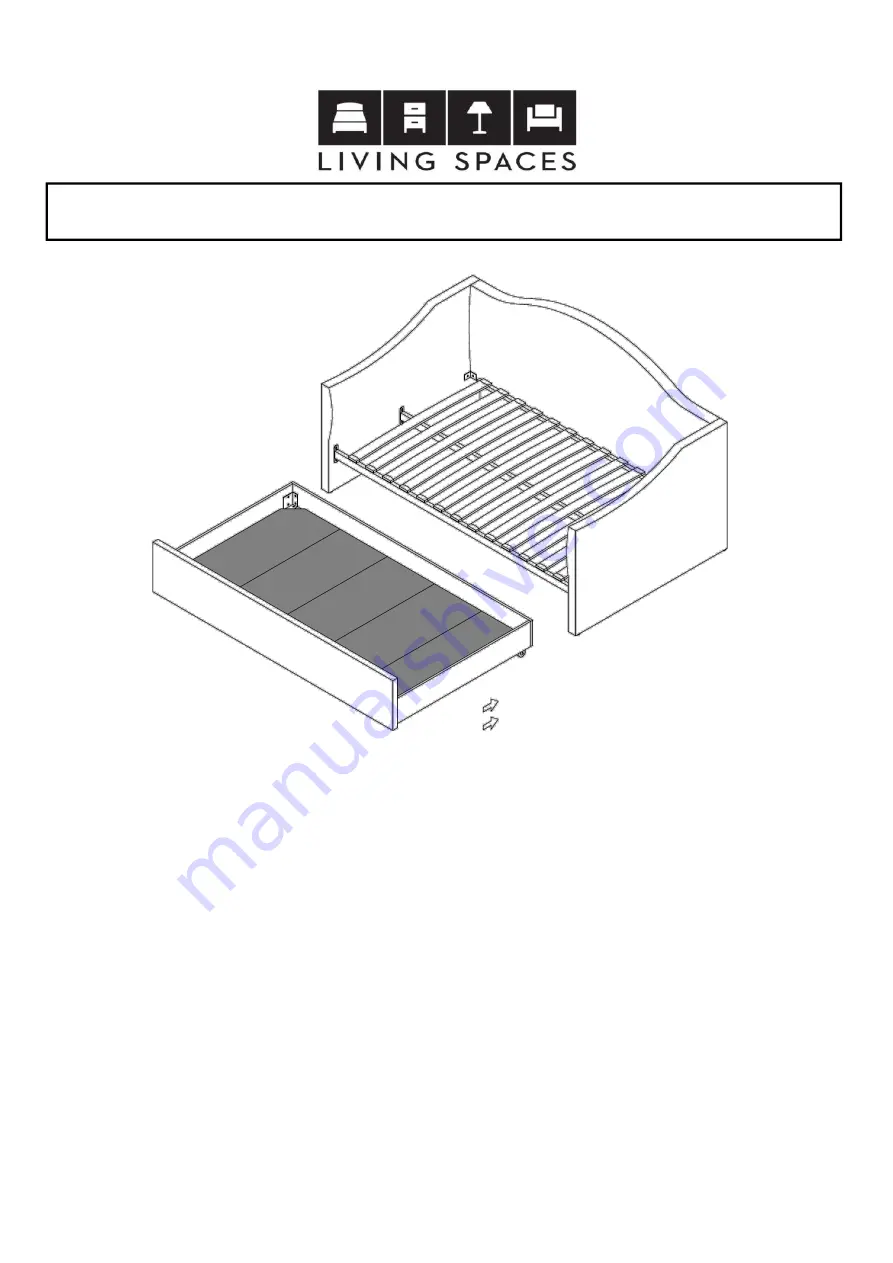 Living Spaces Judith Day Bed Скачать руководство пользователя страница 4