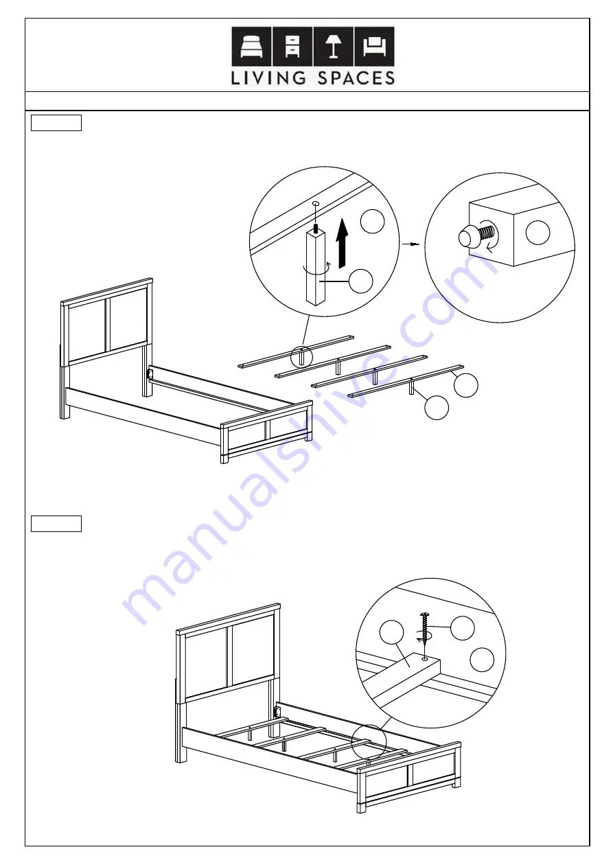 Living Spaces Meadowlark 305-P235151 Скачать руководство пользователя страница 3