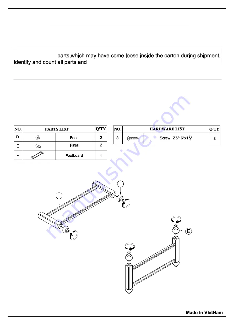 Living Spaces PARIS - HEADBOARD TWIN PANEL Скачать руководство пользователя страница 2