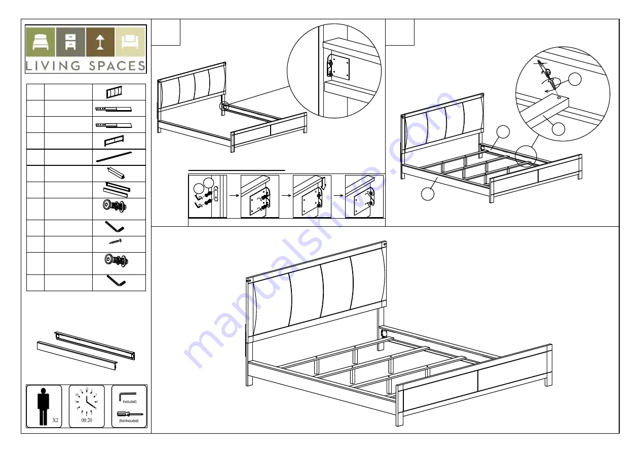 Living Spaces Willow Creek Nightstand Скачать руководство пользователя страница 9