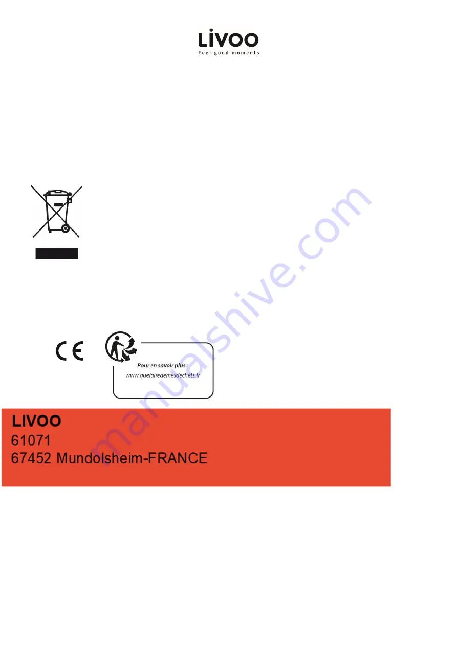 Livoo DOC143 User Manual Download Page 8