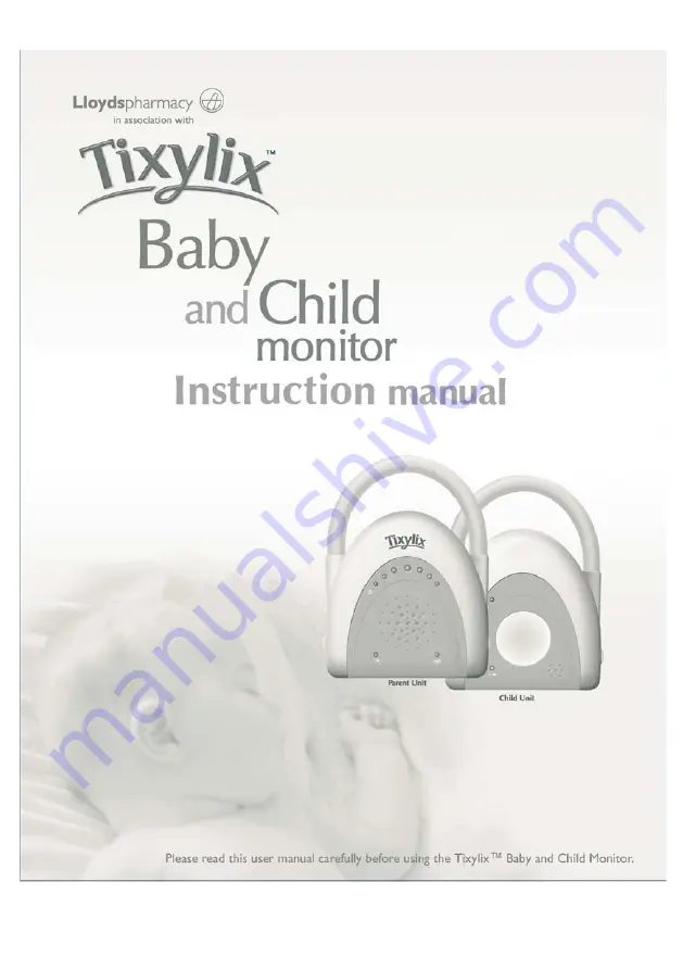 Lloydspharmacy Tixylix Baby and Child Monitor Instruction Manual Download Page 1