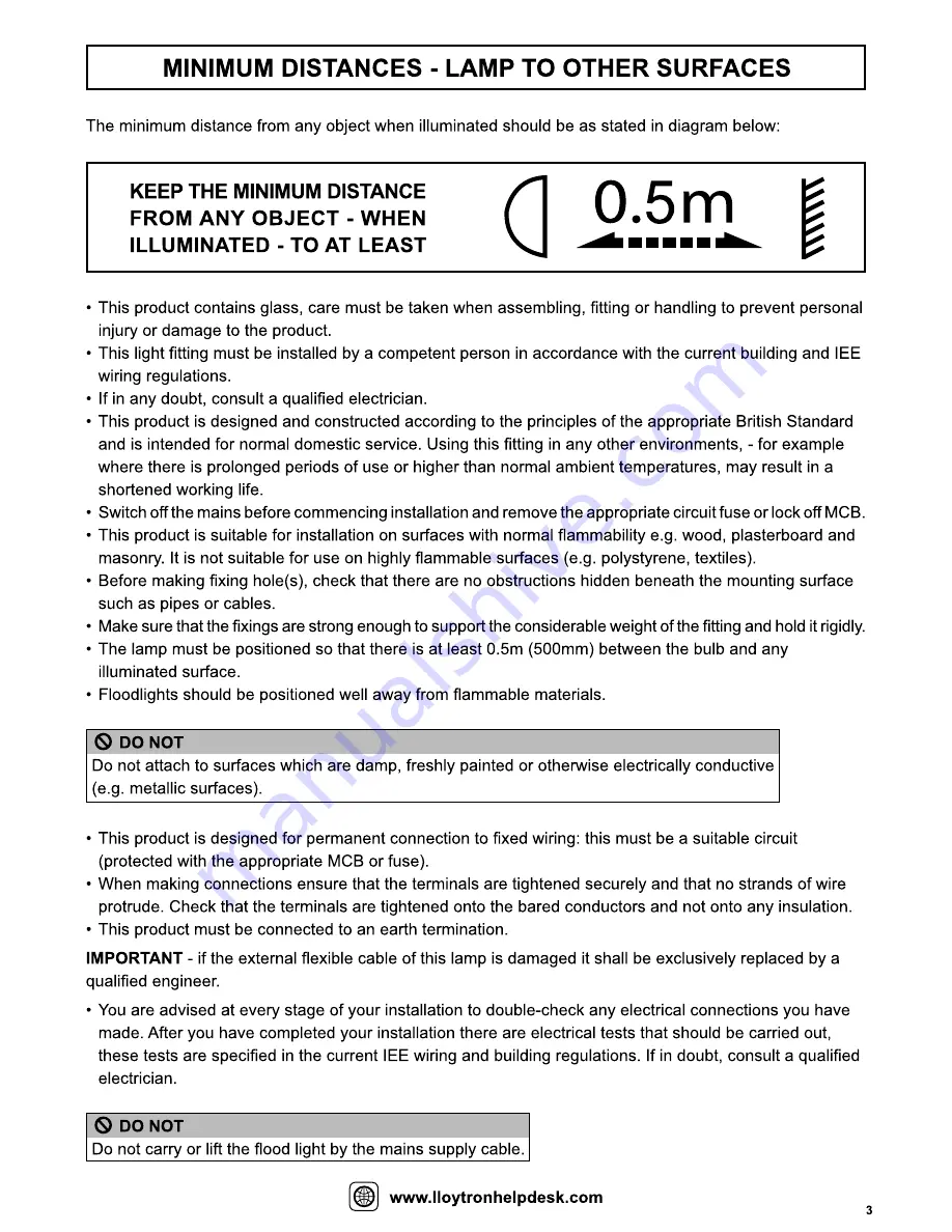 LLOYTRON L8511B Operating Instructions Manual Download Page 3