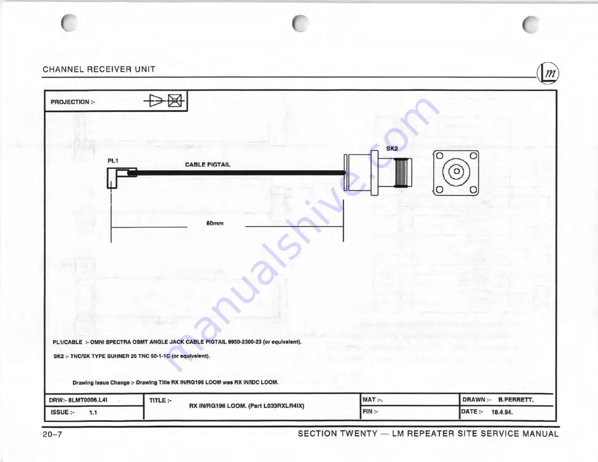 LM LMC30051 Service Manual Download Page 192