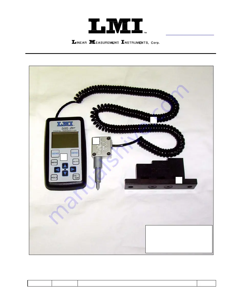 LMI 585 Plus Mastering Instructions Download Page 1