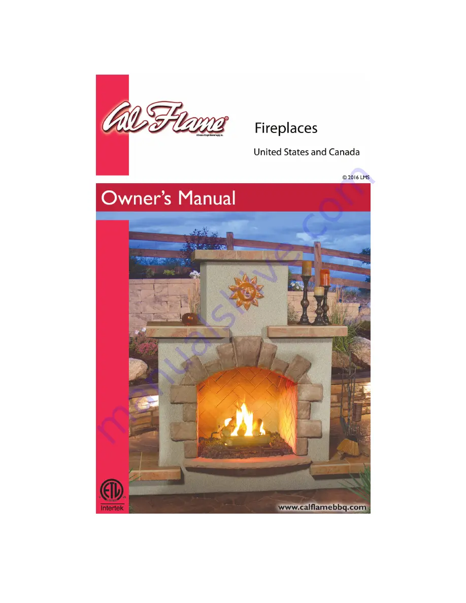 LMS Cal Flame Owner'S Manual Download Page 1